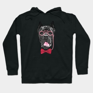 Hipster dog Cane Corso Hoodie